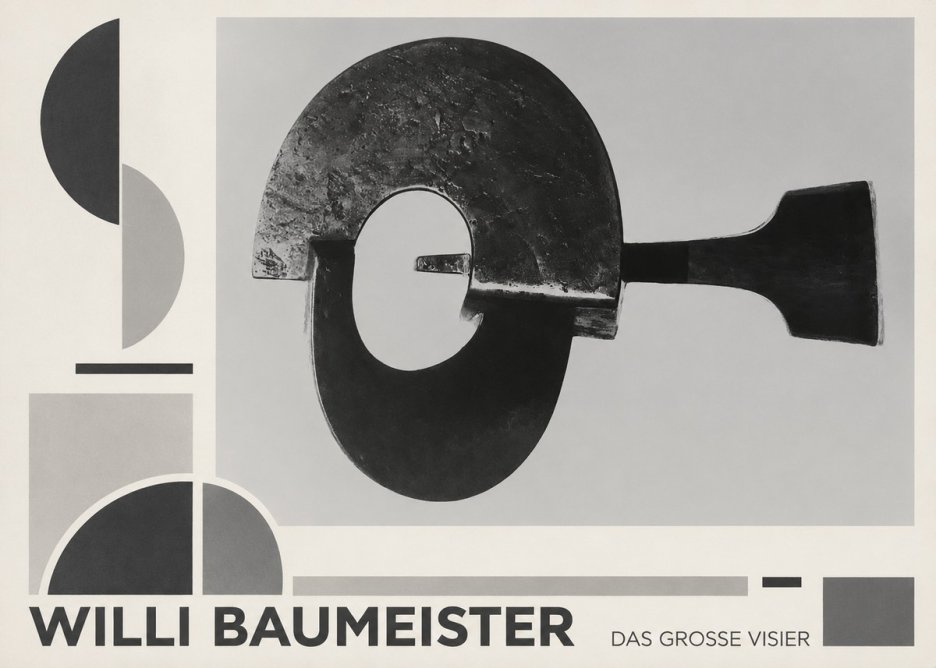 Willi Baumeister Das Grosse Visier No6 - Plakat