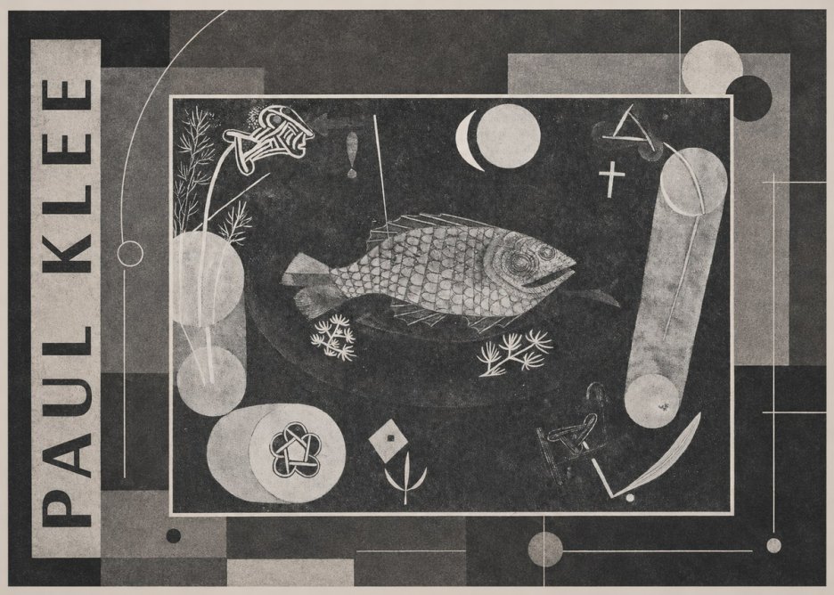 Paul Klee Abstract Fish No4 - Plakat