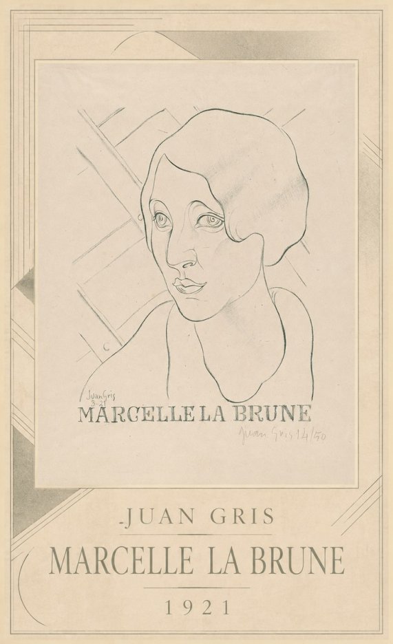 Juan Gris Marcelle La Brune II No3 - Plakat