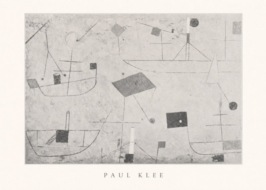 Paul Klee Seascape with Boats No5 - Plakat