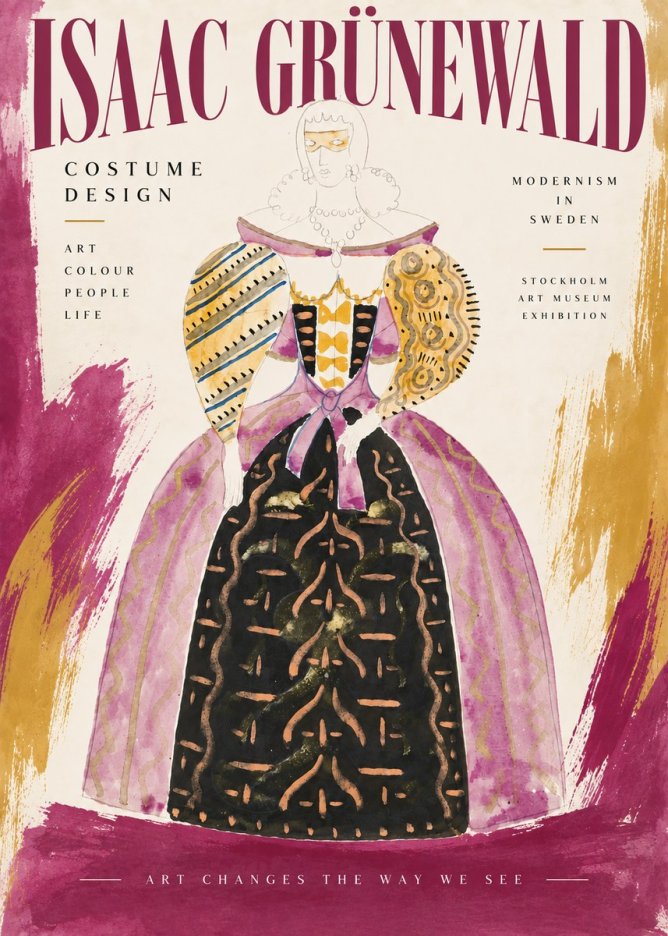 Isaac Grünewald Costume Design V No5 - Plakat