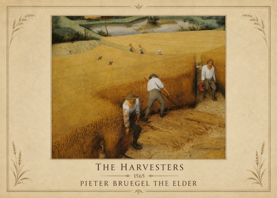 Pieter Bruegel The Harvesters IV No1 - Plakat