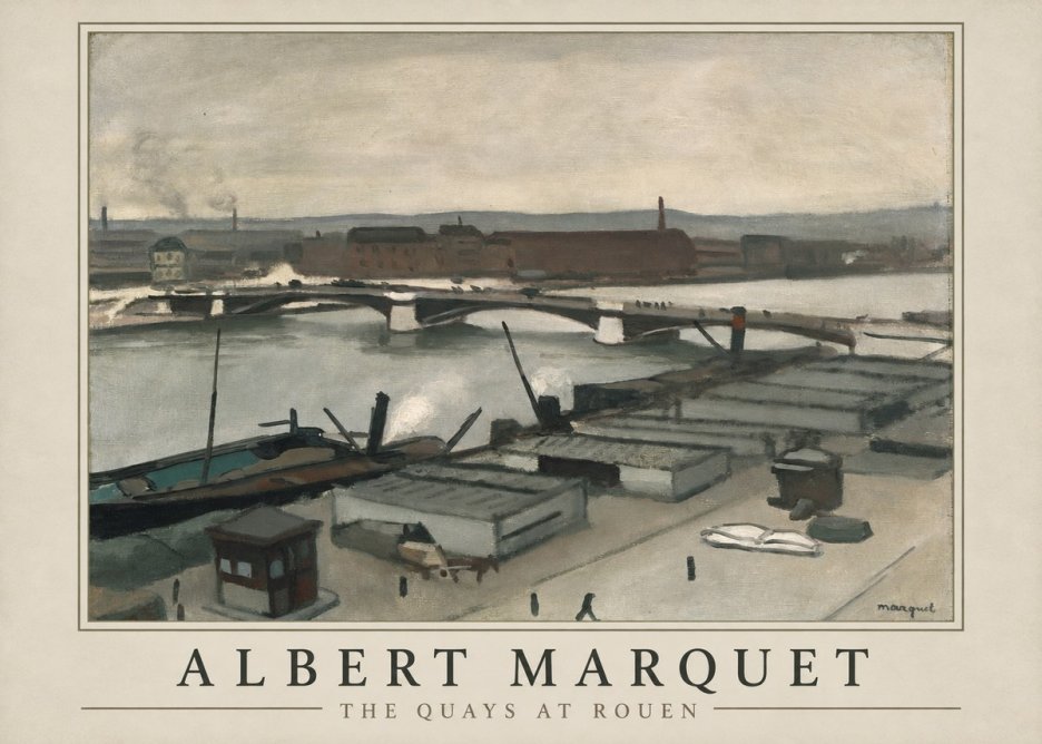 Albert Marquet The Quays at Rouen No1 - Plakat