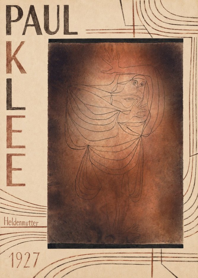 Paul Klee Heldenmutter No5 - Plakat
