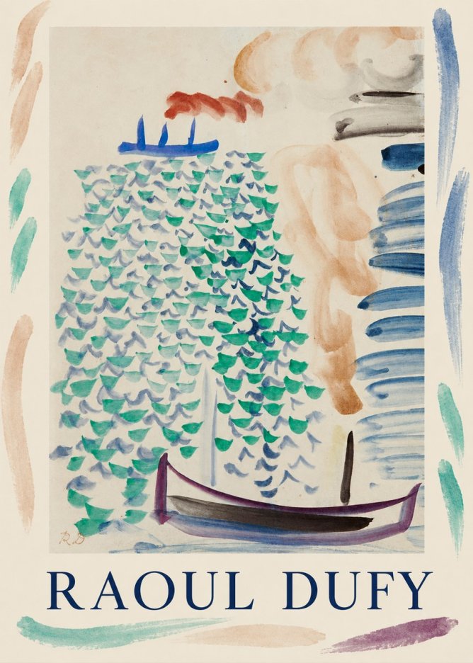 Raoul Dufy Boats on the Water No1 - Plakat