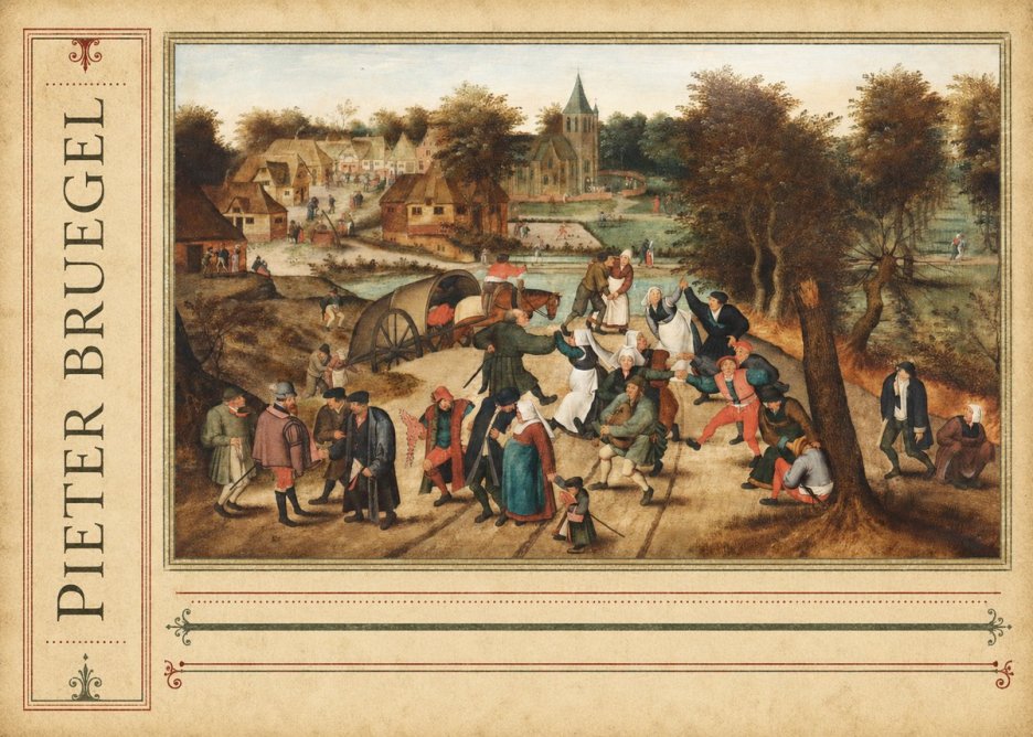 Pieter Bruegel The Peasant Dance I No2 - Plakat