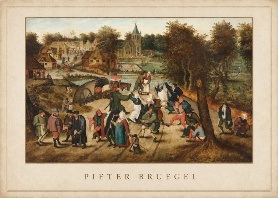 Pieter Bruegel The Peasant Dance I No5 - Plakat