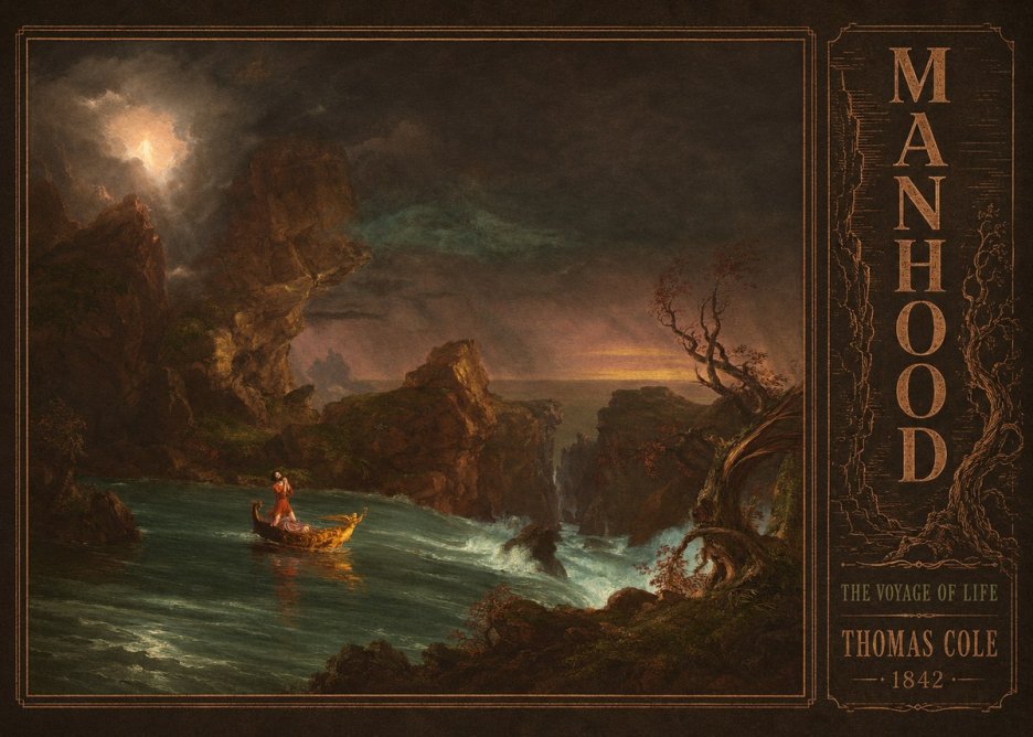 Thomas Cole The Voyage of Life: Manhood I No4 - Plakat