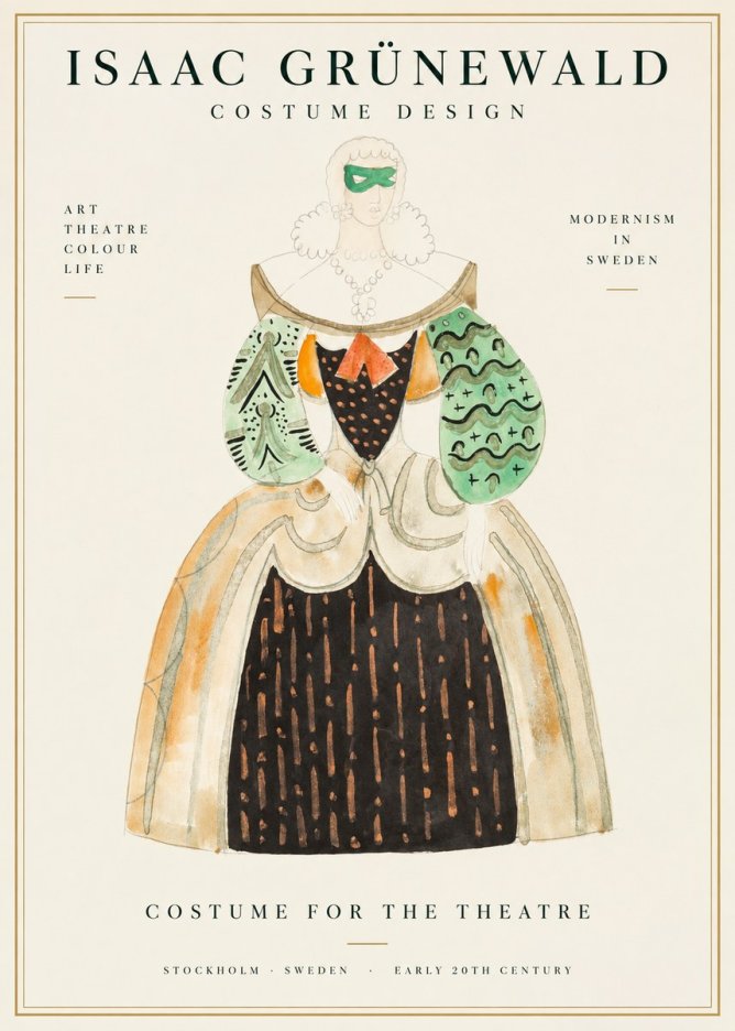 Isaac Grünewald Costume for the Theatre No1 - Plakat
