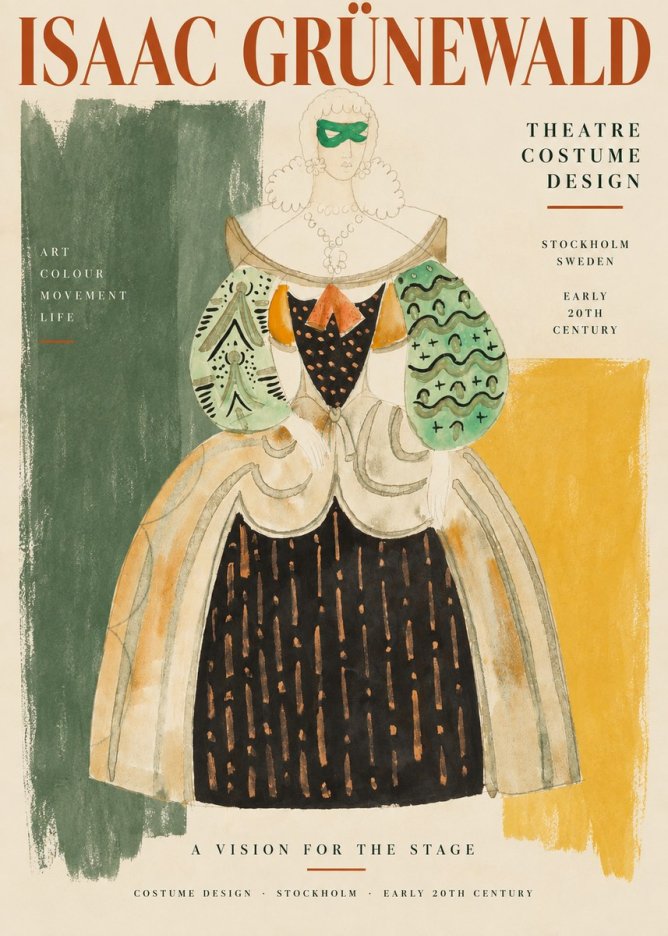 Isaac Grünewald Costume for the Theatre No3 - Plakat
