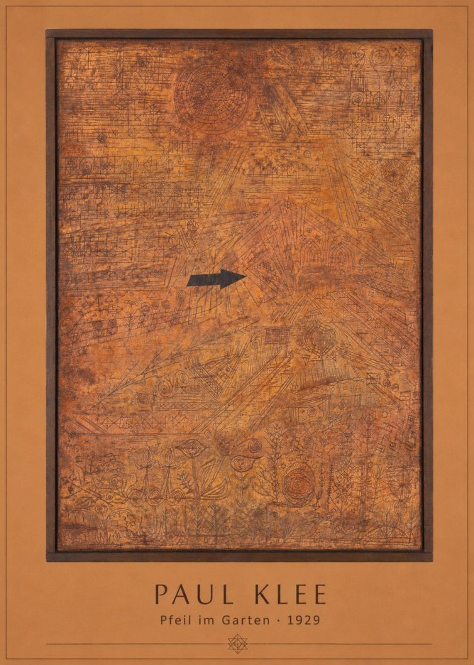 Paul Klee Pfeil Im Garten No3 - Plakat