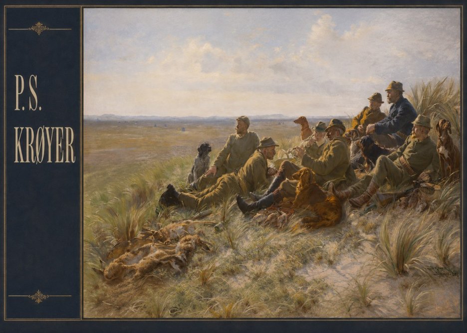 P.S. Krøyer Hare-hunting in the Dunes No4 - Plakat