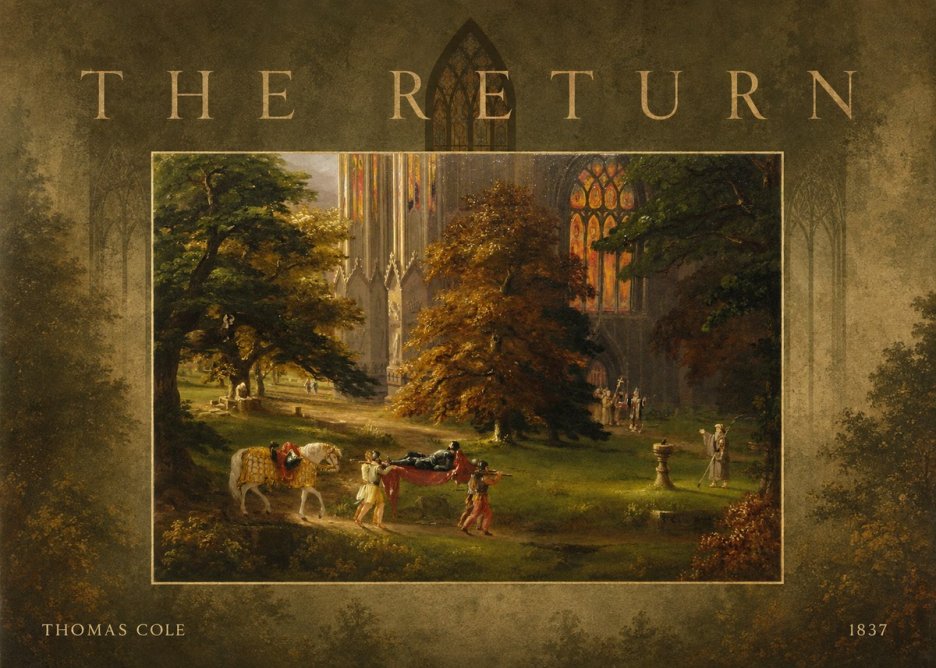 Thomas Cole The Return II No3 - Plakat