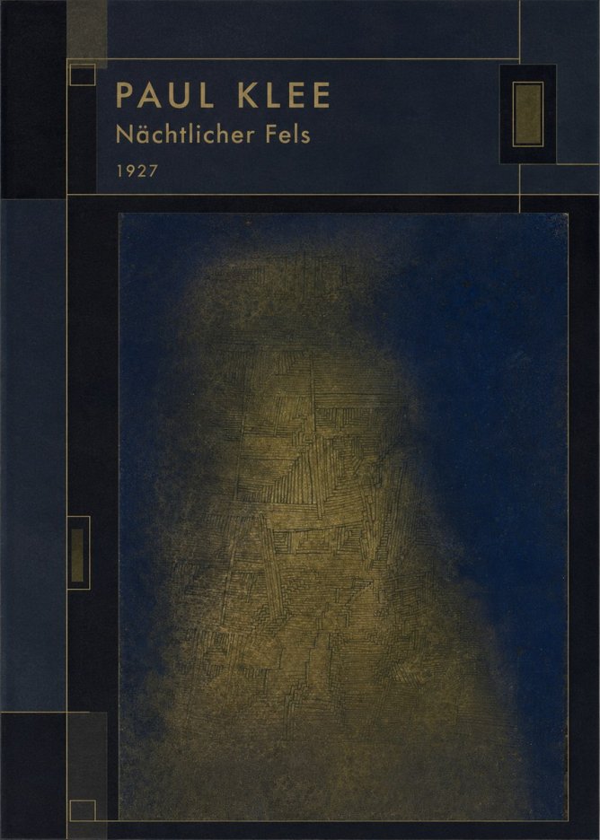 Paul Klee Nächtlicher Fels No5 - Plakat