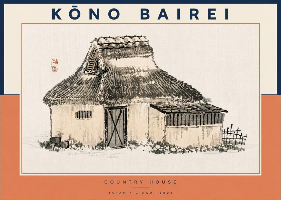 Kōno Bairei Country House No3 - Plakat