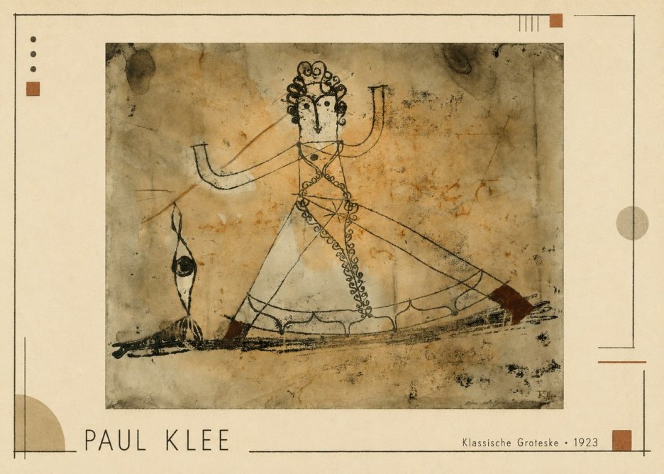Paul Klee Klassische Groteske No1 - Plakat