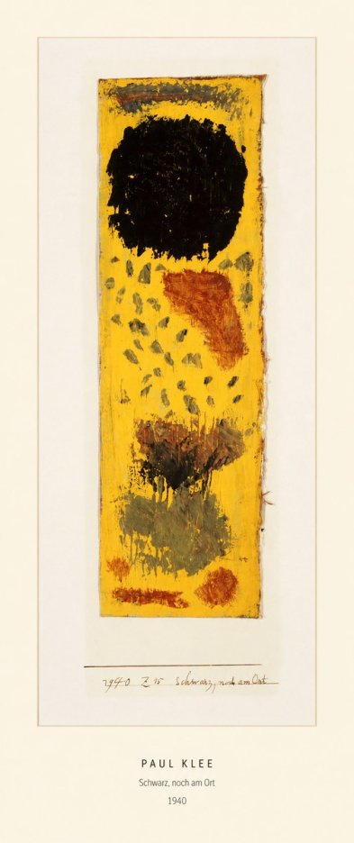 Paul Klee Schwarz, Noch Am Ort No5 - Plakat