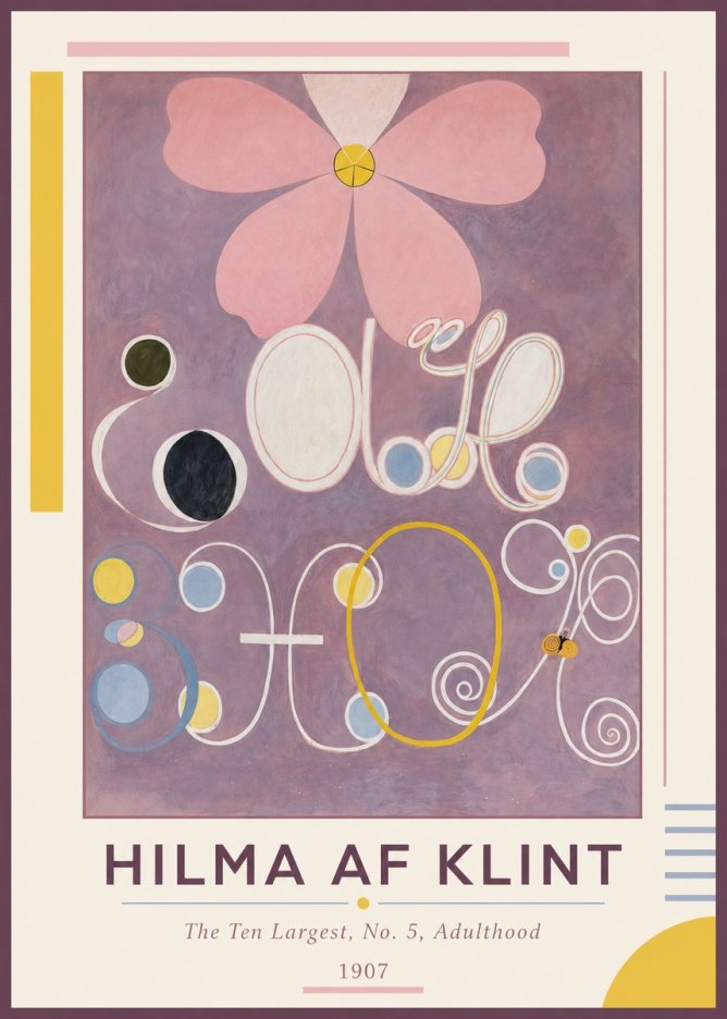 Hilma af Klint The Ten Largest, No. 5, Adulthood No1 - Plakat