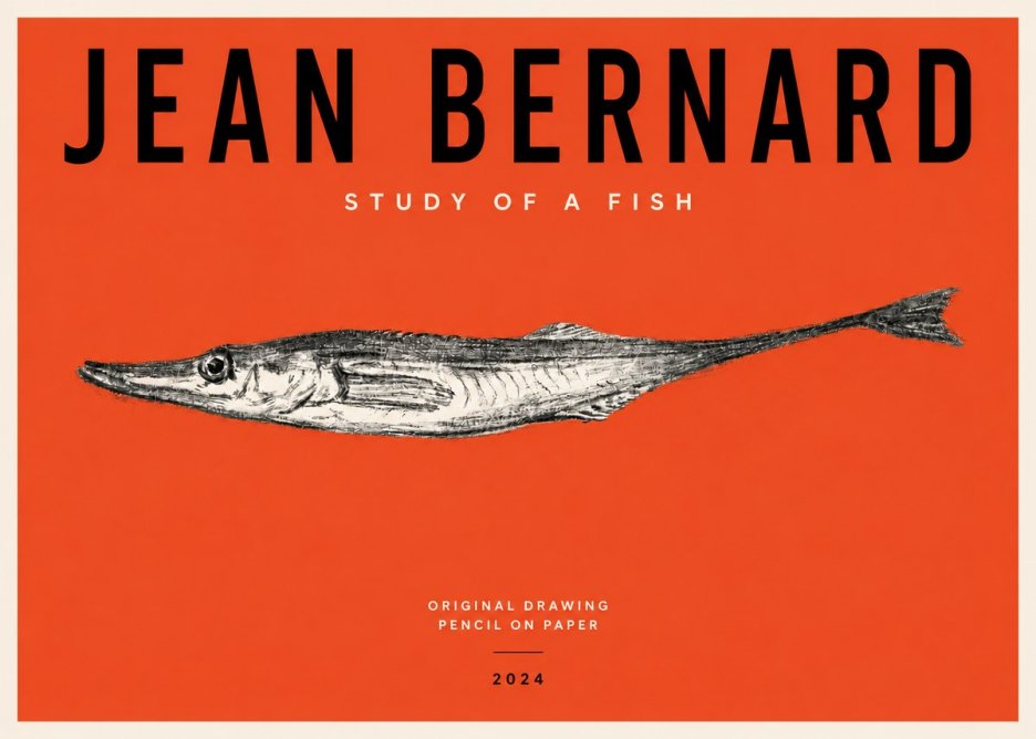 Jean Bernard Study of a Fish I No5 - Plakat