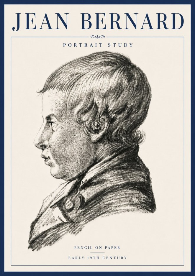 Jean Bernard Portrait Study I No6 - Plakat