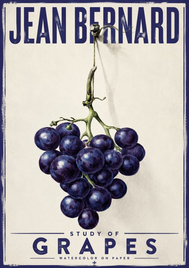 Jean Bernard Grapes No4 - Plakat