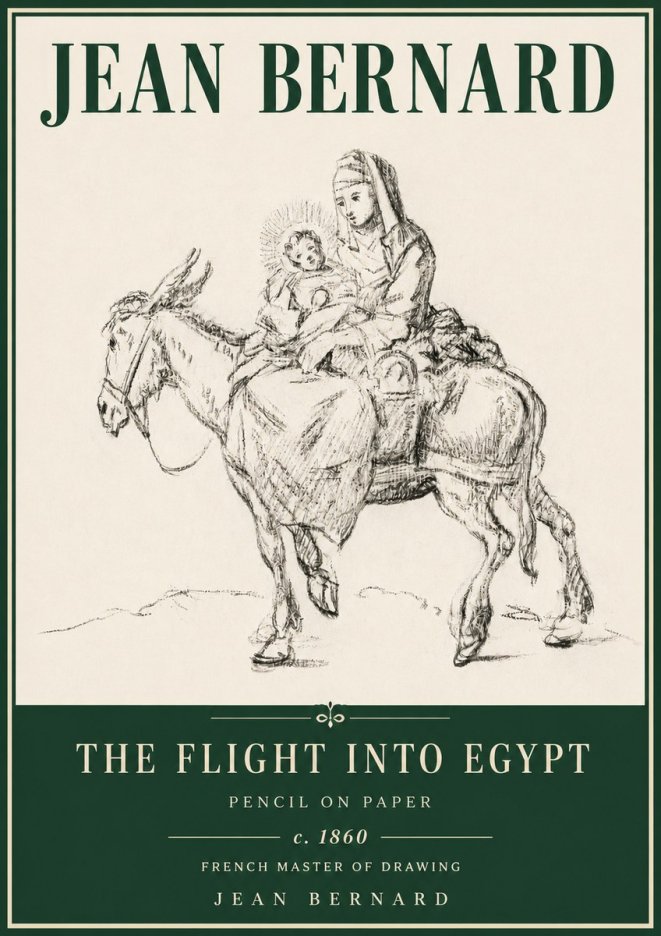 Jean Bernard The Flight into Egypt No4 - Plakat