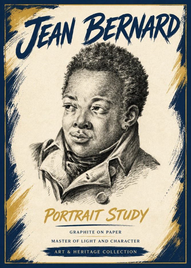 Jean Bernard Portrait Study V No5 - Plakat