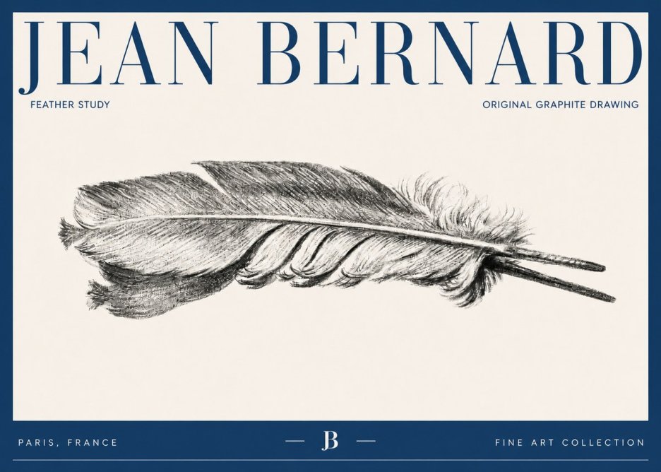 Jean Bernard Feather No6 - Plakat
