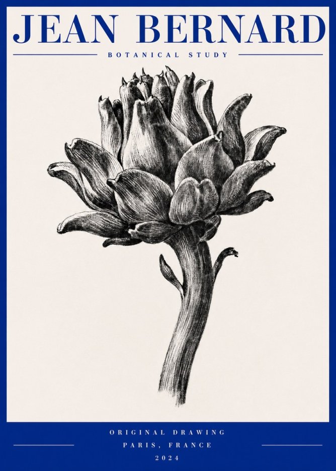Jean Bernard Botanical Study No2 - Plakat