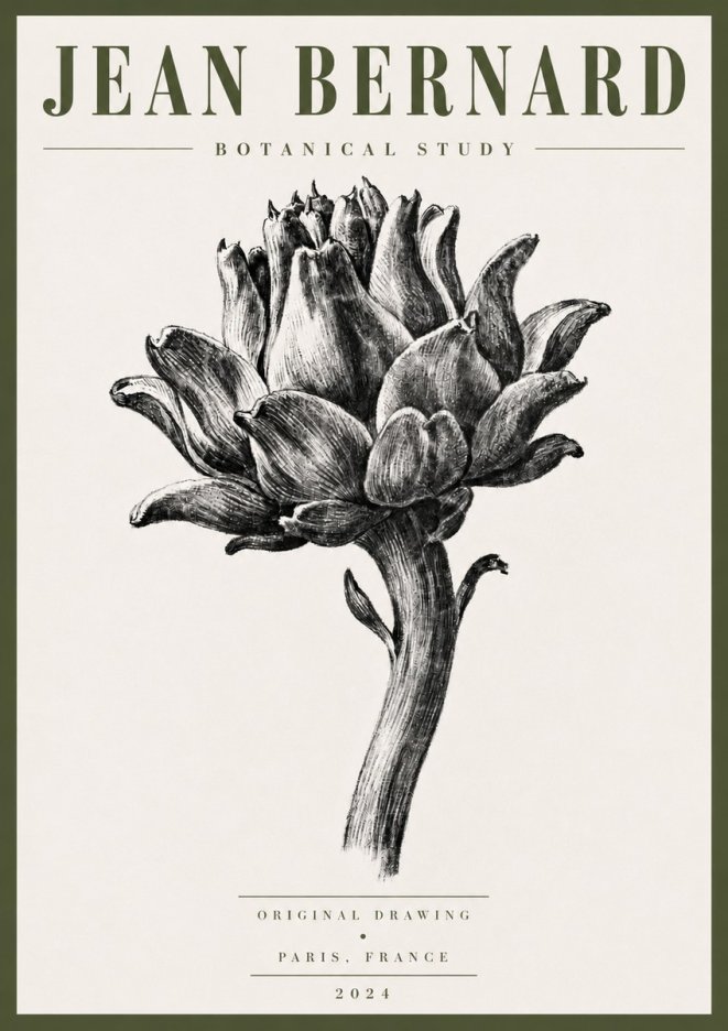Jean Bernard Botanical Study No5 - Plakat