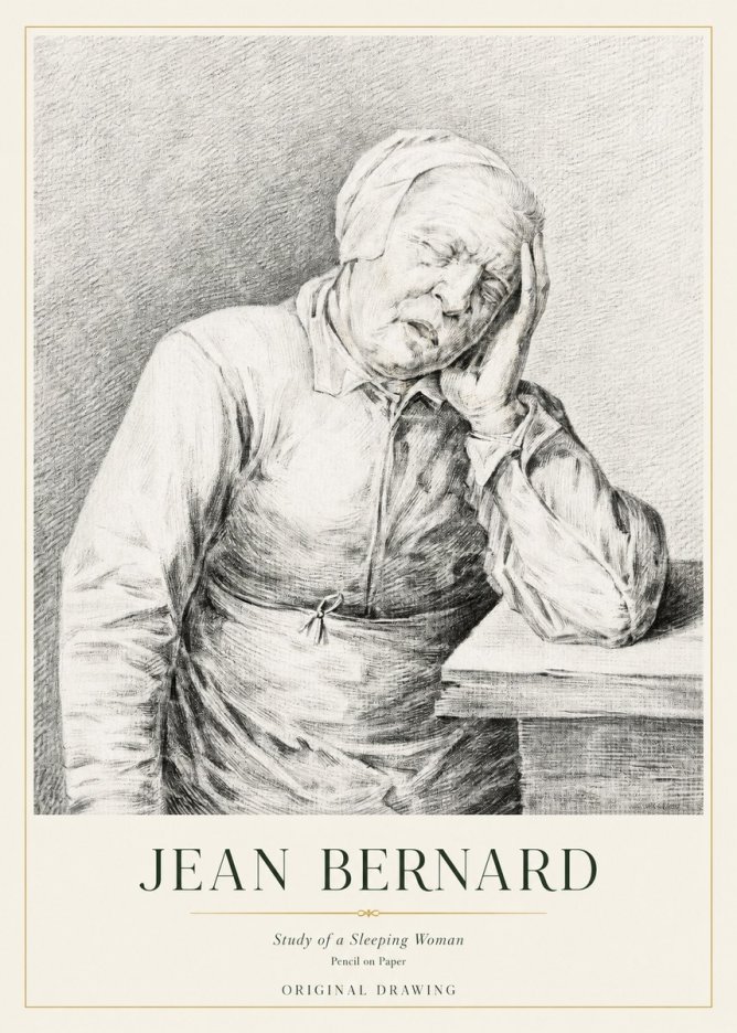 Jean Bernard Resting No4 - Plakat