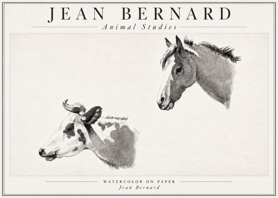 Jean Bernard Animal Studies No4 - Plakat