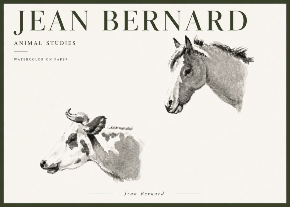 Jean Bernard Animal Studies No6 - Plakat