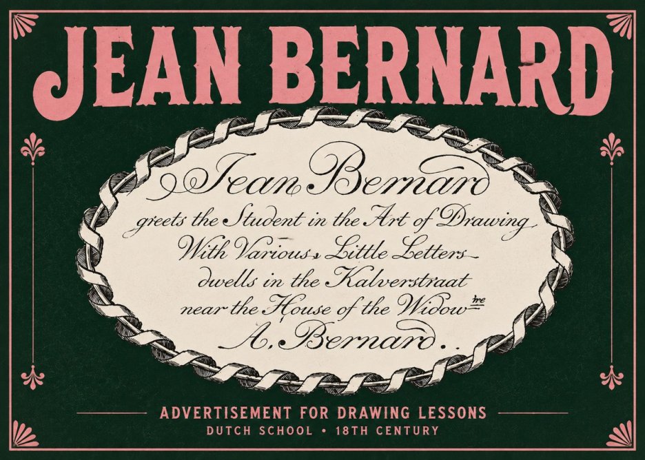Jean Bernard Jean Bernard - Teacher of the Art of Drawing No5 - Plakat