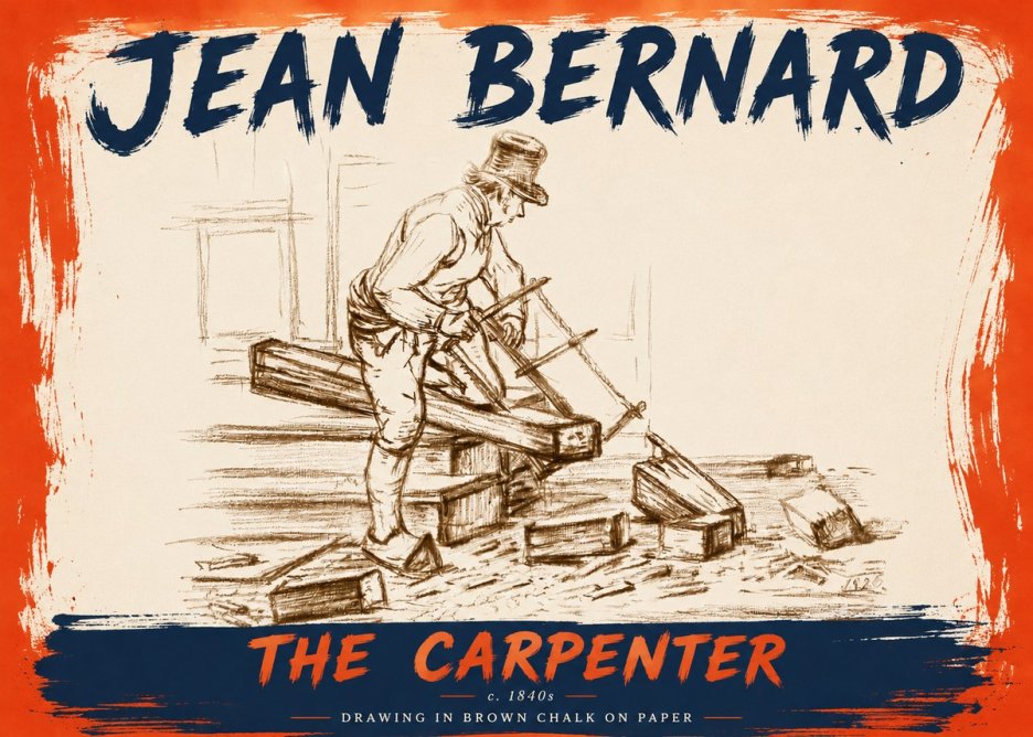 Jean Bernard The Carpenter No6 - Plakat