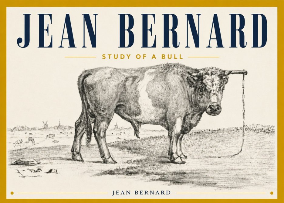Jean Bernard Study of a Bull III No4 - Plakat