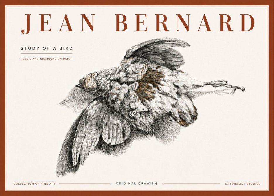Jean Bernard Study of a Bird III No6 - Plakat