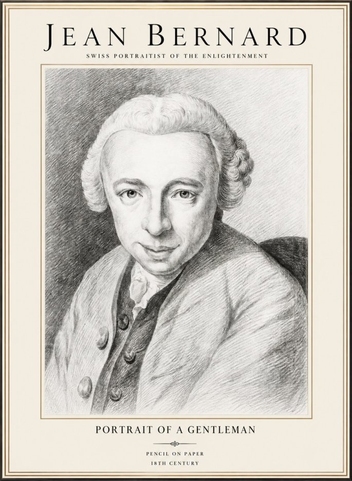 Jean Bernard Portrait of a Gentleman I No1 - Plakat