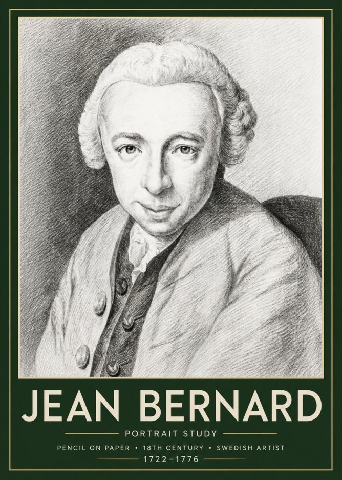 Jean Bernard Portrait of a Gentleman I No6 - Plakat