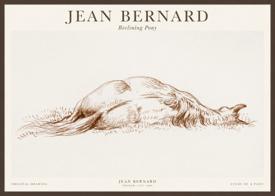Jean Bernard Horse Study II No2 - Plakat