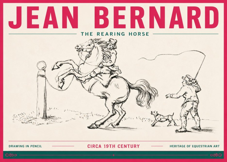 Jean Bernard The Rearing Horse I No6 - Plakat