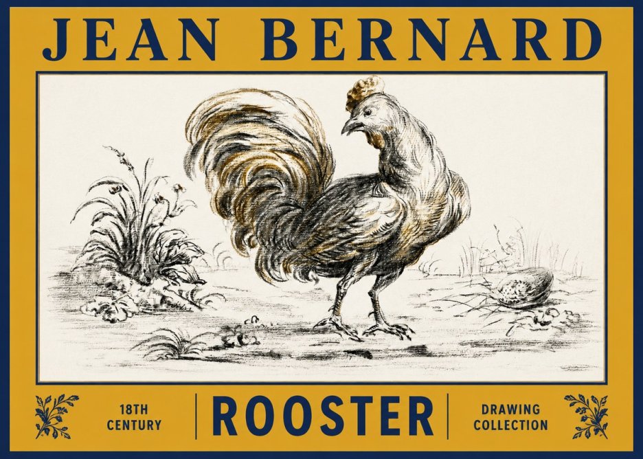 Jean Bernard Rooster No2 - Plakat