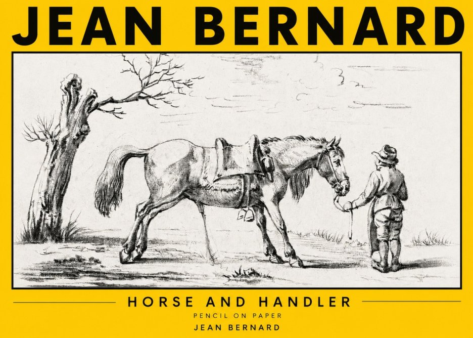 Jean Bernard Horse and Handler No3 - Plakat