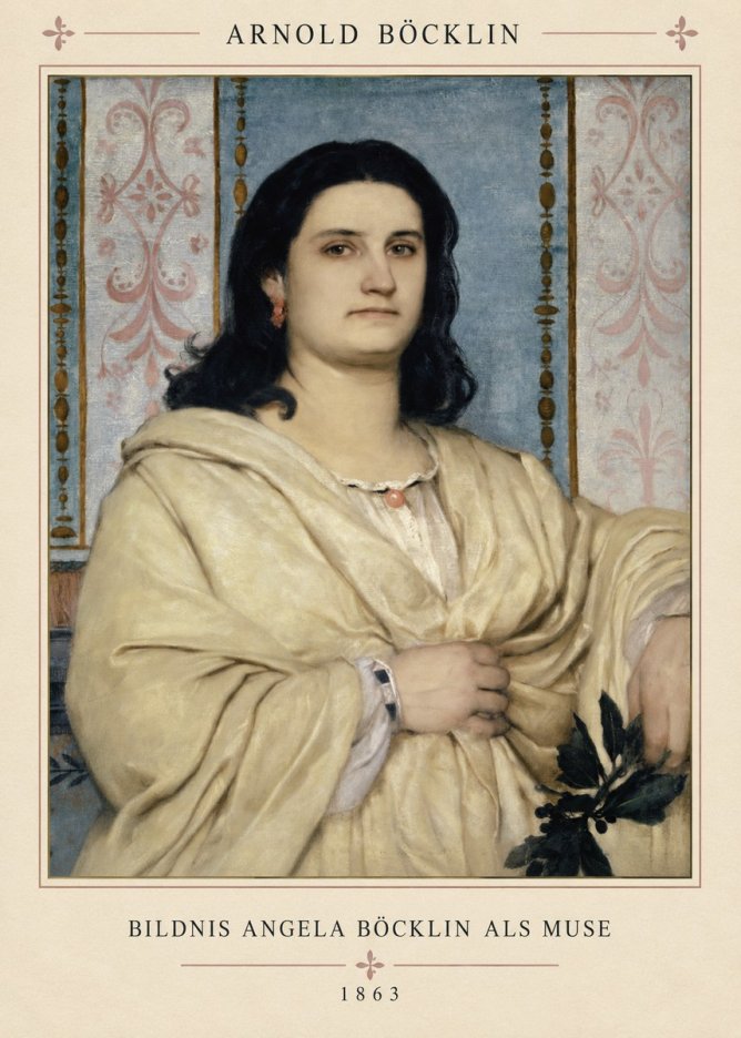Arnold Böcklin Bildnis Angela Böcklin Als Muse No4 - Plakat