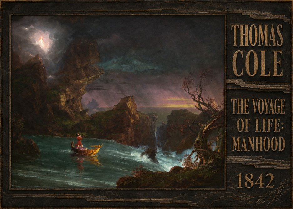 Thomas Cole The Voyage of Life: Manhood II No5 - Plakat