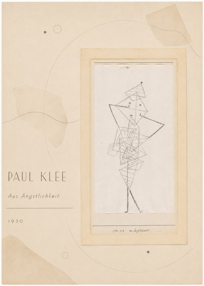 Paul Klee Aus Ängstlichkeit No4 - Plakat