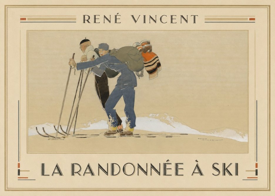 René Vincent La Randonnée À Ski No1 - Plakat