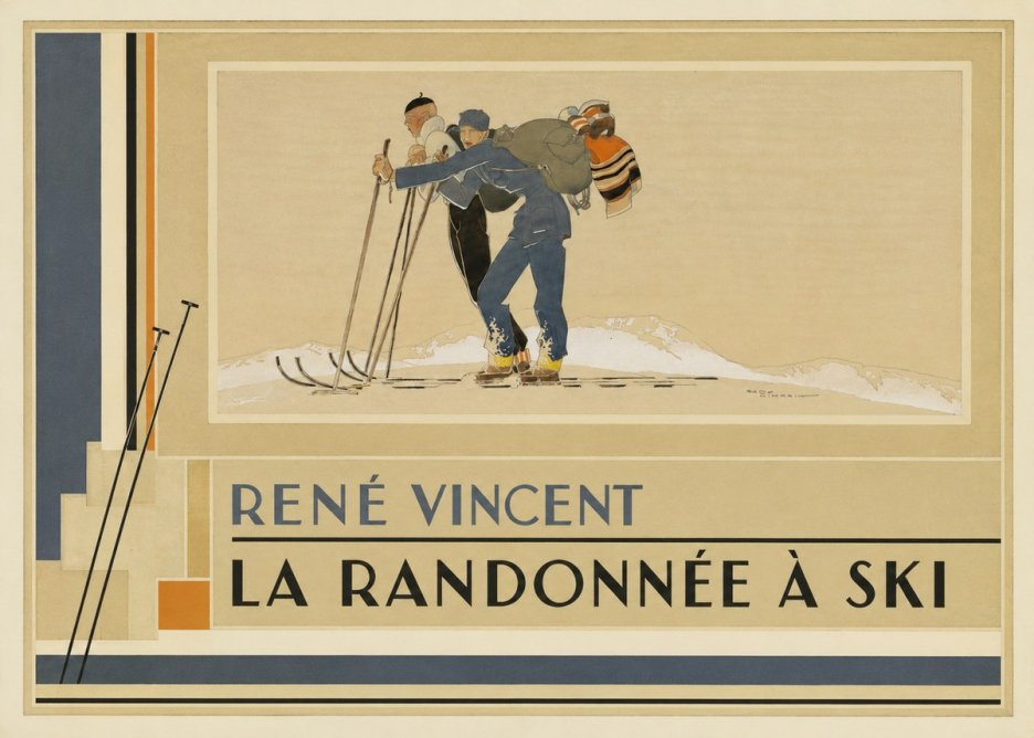 René Vincent La Randonnée À Ski No4 - Plakat
