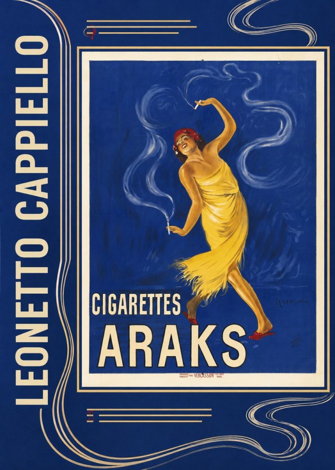 Leonetto Cappiello Cigarettes Araks No2 - Plakat