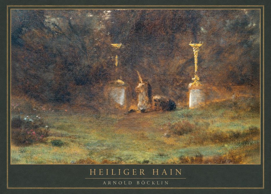 Arnold Böcklin Heiliger Hain No1 - Plakat